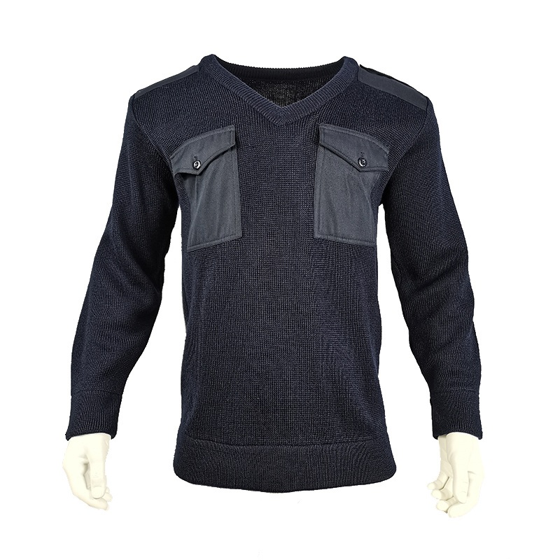 Yuemai New Long Sleeve Round O Neck Men Pullover Clothes 100% Wool or Acrylic Custom OEM ODM Men Tactical Sweater – Acrylic Sweater and Sweaters price
