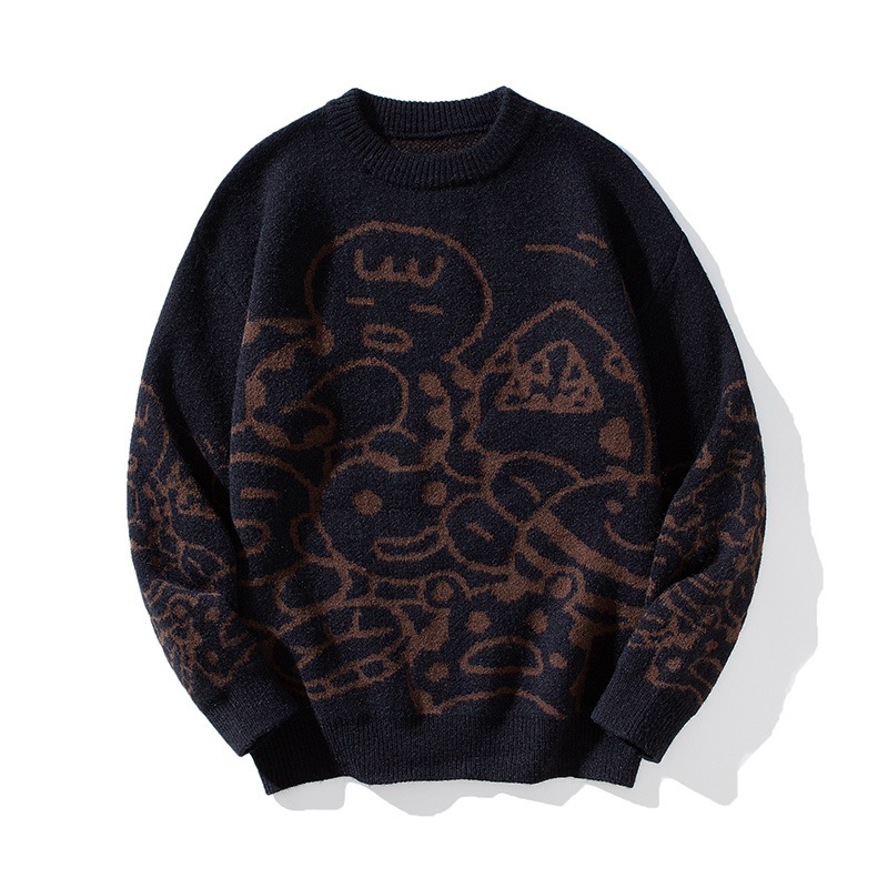 2024 Custom Round Neck Pullover Pattern Knitted Winter Warm Fashionable Sweater Mens – Men Sweaters Fashionable and Designer Sweater for Men price