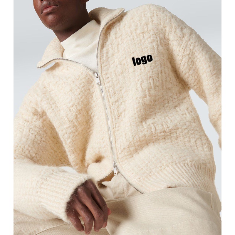 Custom Embroidered Logo Sweater Winter Zip up Merino Wool Sweater High Quality High Neck Streetwear Oversized Sweater for Men – Merino Wool Sweater and Zip up Sweater price|<span><span><span><span><span><span><span><span><span><span><span><span><span><spa
