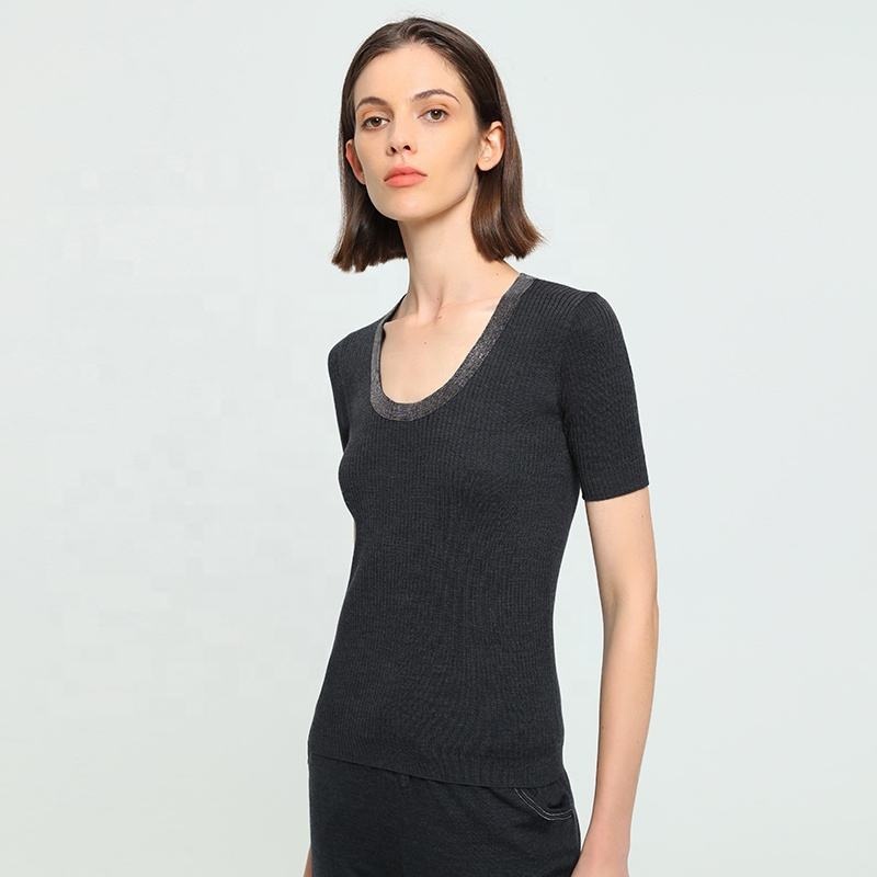 Custom Logo OEM & ODM Pullover Knitwear Summer Crew Neck Cotton Sweater – Sweater and Wool Top price