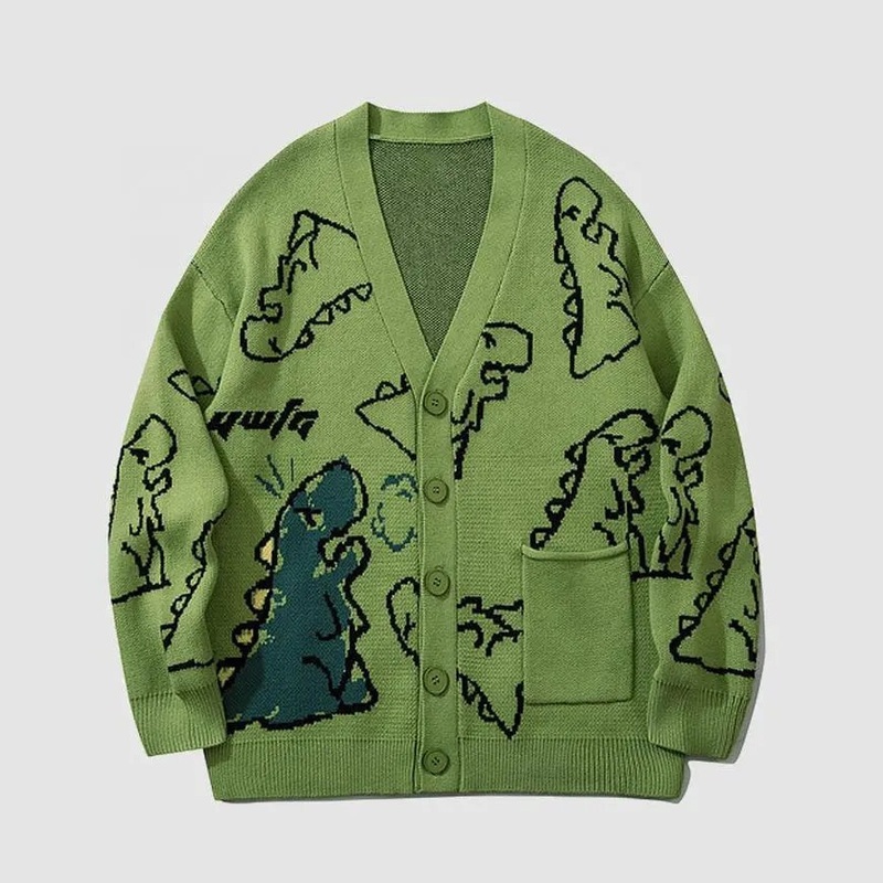 Custom OEM & ODM Boy Sweater Long Sleeve Dragon Knit Jacquard Pattern Knitwear Mens Clothes Knitted Cardigan Sweater – Sweater and Button V Neck Sweater price|<span style="color:|000000;"><span><span><span>M-L-XL-XXL