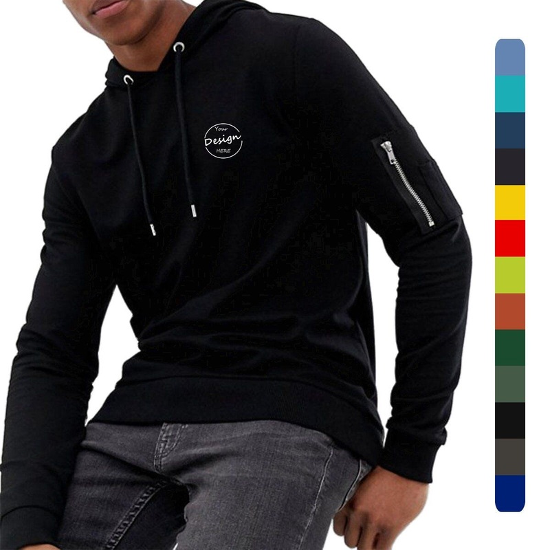 High Quality Casual Sportswear Embroidered OEM Wholesale Regular Fit Cotton Zipper Pocket Men Gym Hoodies – Mens Heavyweight Hoodie and Custom Hoodies price