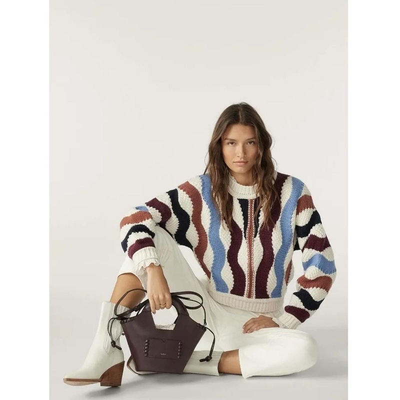 High Quality Customized Women Knitted Oversize Sweater Pull-Over Top Rainbow Strip Knitted Sweater – Sweater and Womens Pullover Sweater price|Founded in 1997,Layois a comprehensive group company integrating the import and export business,
