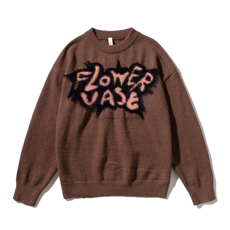 Manufacturer Knitwear Jacquard Mohair Sweater Wholesales Custom Knitwear Sweater Men – Crewneck Sweater Thick Collar and Automne Winter Sweater Half price