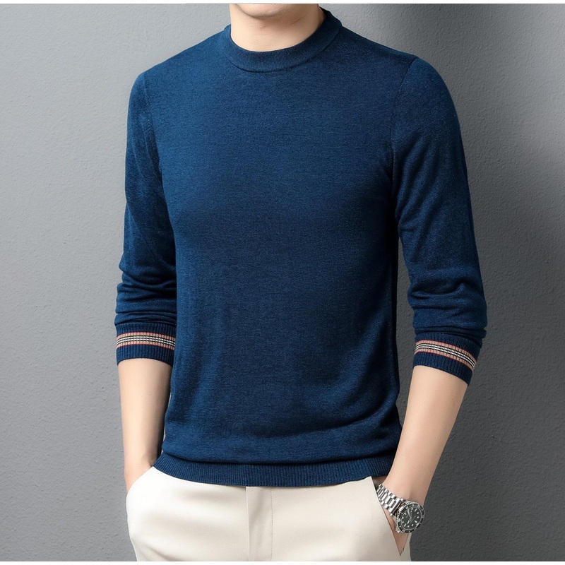 Mens Wool Silk Blend Knit Sweater Luxury Lightweight Thermal Pullover for Autumn/Winter Business Casual Made in China – Mens Wool Silk Blend Sweater and Luxury Lightweight Thermal Pullover price|Shanghai, China