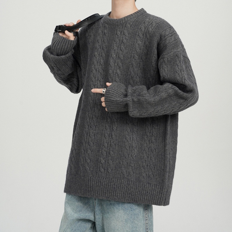 OEM Personalized Long Sleeve Casual Knitted Knitwear Pullover Crewneck Winter Men Sweater – Mens Knitted Sweaters and Knitwear Men price