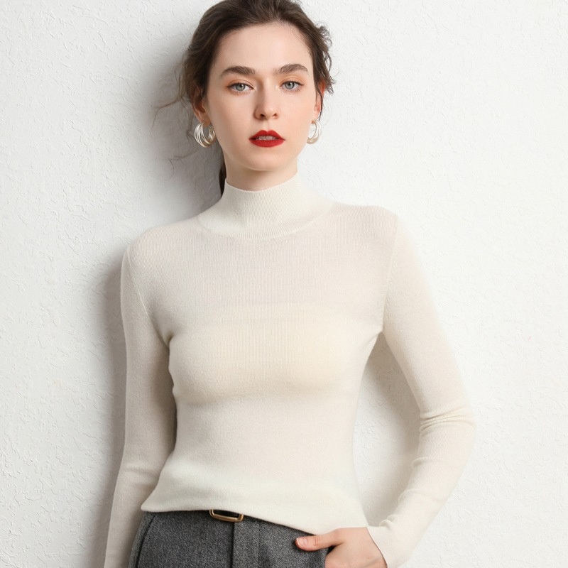Spring and Autumn New Cashmere Pullover Knitted Thin Inner Sweater for Women – Everyday Clothing and Ladys Garments price