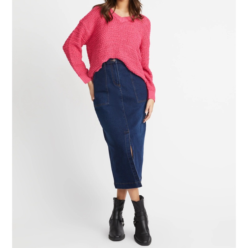 Textured Cozy Popcorn Sweater V-Neck Popcorn Knit Jumper – Custom and Knitwear price