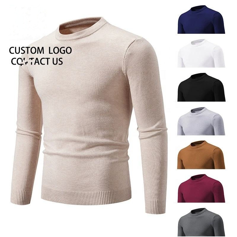 Wholesale Mens Knit Sweater – Slim Fit Pullover (Casual Plus Size Winter Warm Knitted Top for Men) – Sweater and Sweater with a Collar price