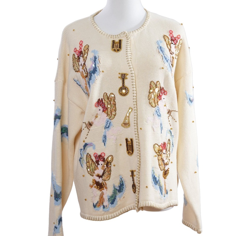 Womens Fall Clothing Versatile 647g Sequin-Embroidered Cotton Sweater Coat – Cardigan Sweater and Womens Sweater price