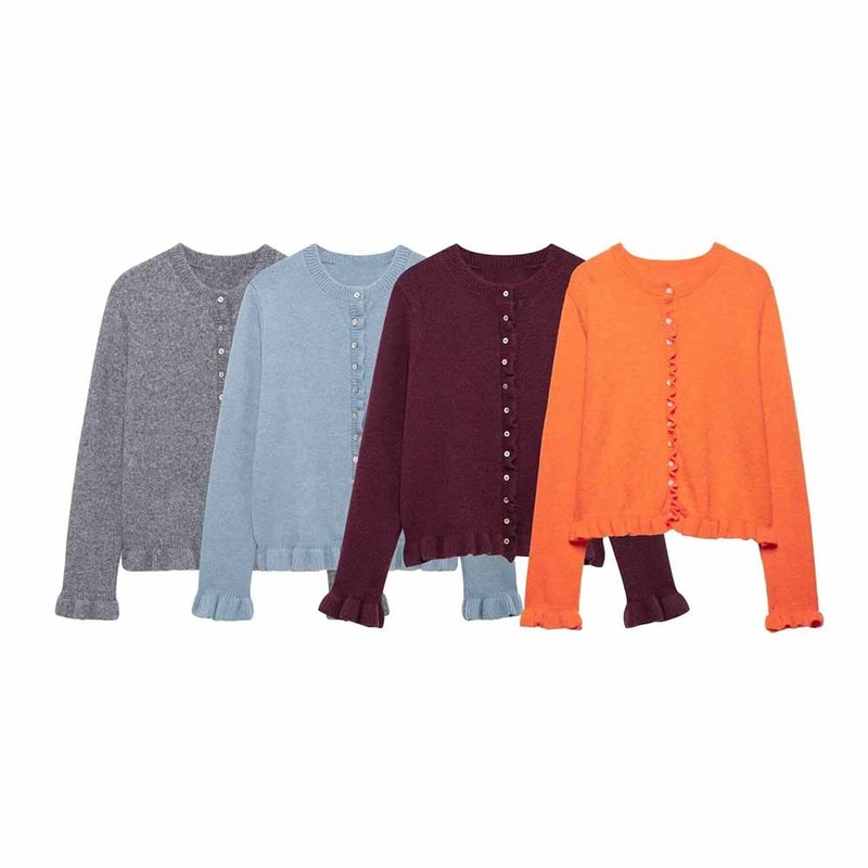 Za Womens Clothing Stacked Design Casual Knitted Womens Jacket Long Sleeved Buckle – Casual Knitted Womens Jacket and Button-up Knitted Jacket price