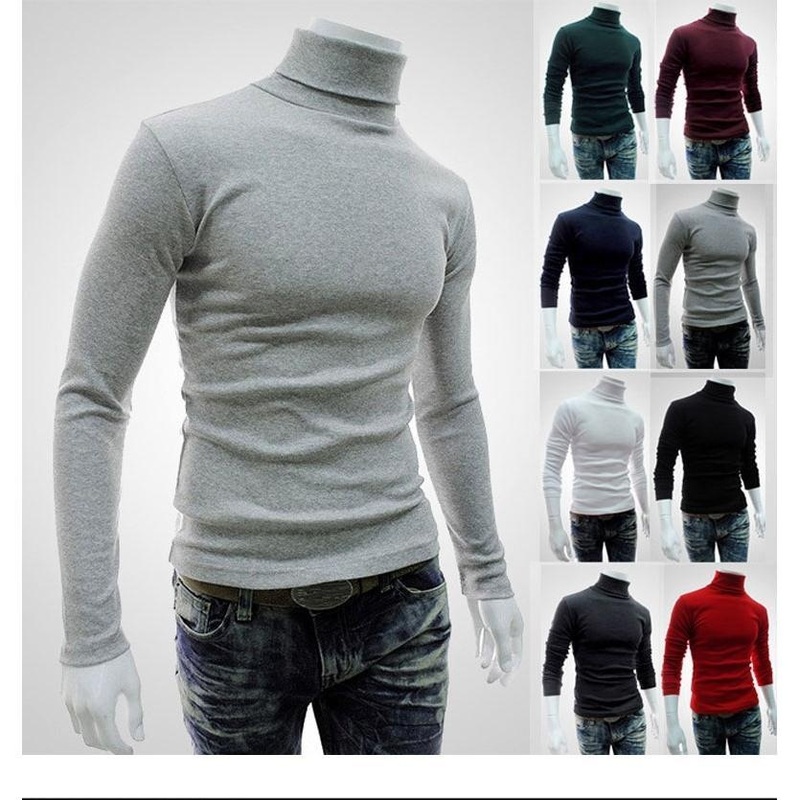 2022 Wholesale Winter Mens Turtleneck Long Sleeve Sweater Mens Knit Sweater Pullover Custom Logo Plain High-Quality Knitwear Blank Sweater for Mem – Sweater and Mens Sweater price