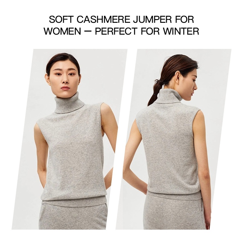 Chic High Neck Wool Pullover Sweater with Breathable Jersey Stitch – Women Knitwear and Cashmere Sweater price