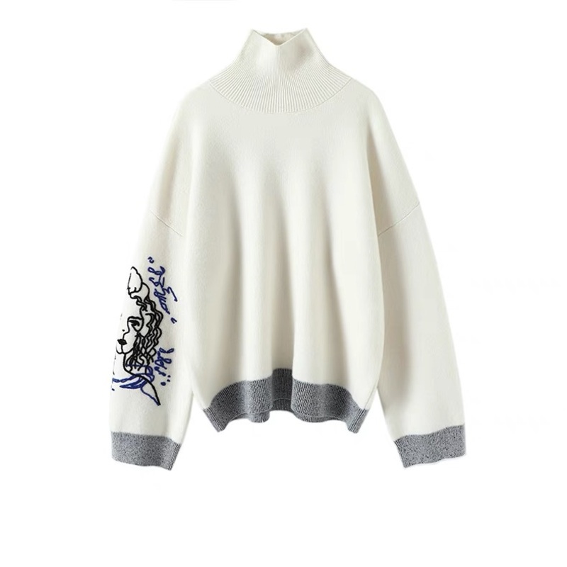 Cozy Hooded Pure Cashmere Sweaters for Women – Trendy Color Blocked Design – Cozy Cashmere Sweaters and Trendy Color Blocked Sweaters price