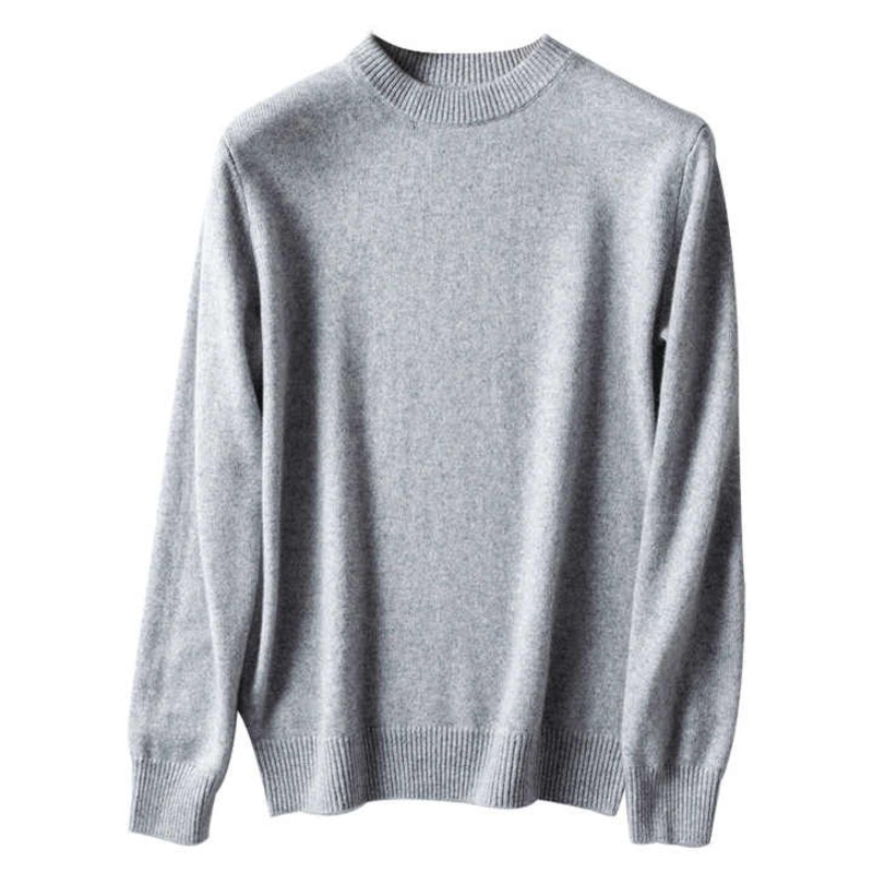 High Quality Mens 100% Merino Wool Sweater Custom Logo Casual Long Sleeves Crew Neck Men Cashmere Jumper Pullover – Pure Cotton Sweater and Knitting Shirt Pullover Mens Sweater price