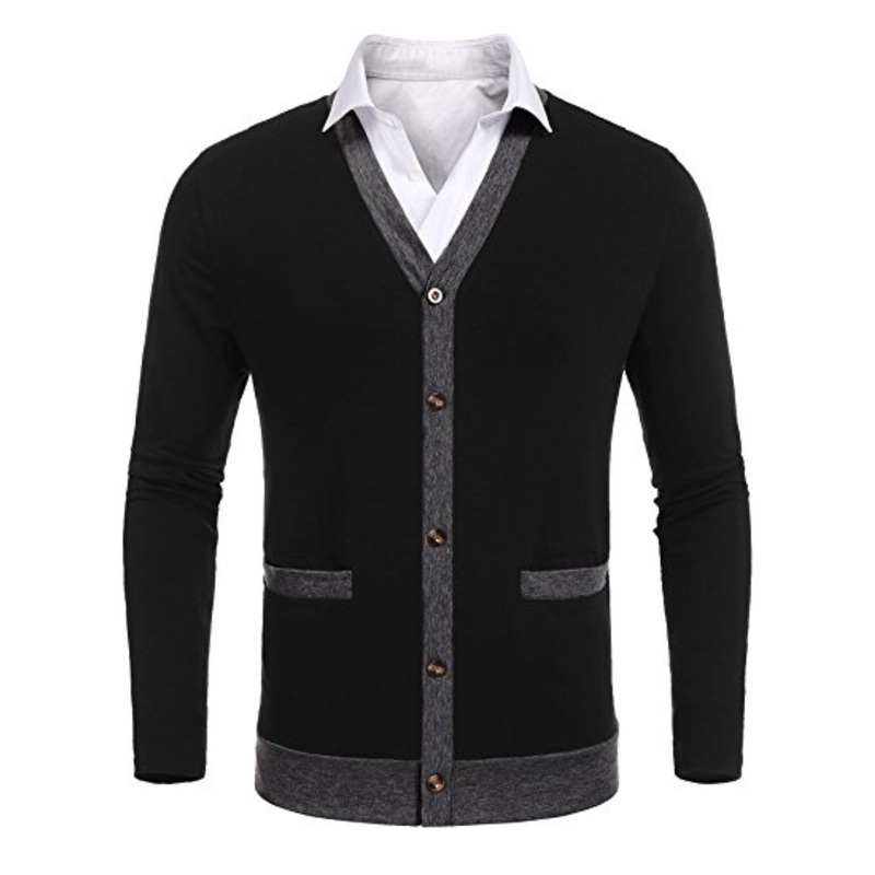 Mens Casual Slim Fit Long Sleeve V-Neck Cardigan – V-Neck Cardigan and Casual Cardigan price|<span style="color:|222222;"><span><strong><span><span>European size , American size, Africa size  S. M. L. XL. XXL