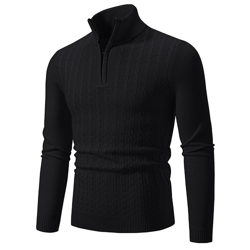 New! Men&rsquor; S Autumn/Winter Fleece Sweaters. Plus Size, Zipper Mock Neck, Pullover. Custom & Wholesale – Sweater and Sweater with a Collar price