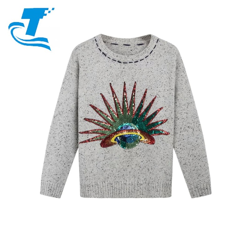 New Styles Beadwork Fashion Wool&Cotton Women Sweater – Women Sweater and Cotton Women Sweater price|S-XXL
