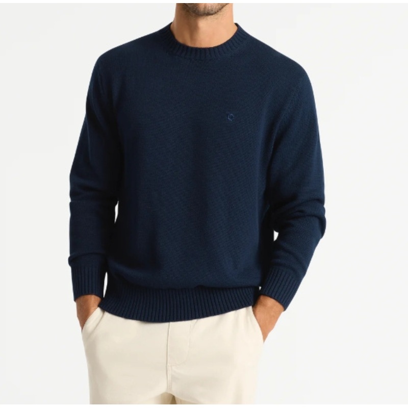 Premium 100% Cotton Crew Neck Sweater with Logo Embroidery Comfortable and Fashion Relaxed Fit – Crew Neck Sweater and Pullover Sweater price