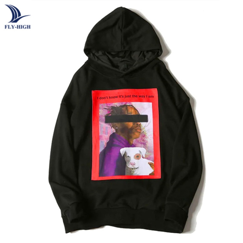 Pretty Raglan Sleeve Drawstring Plocket Printed Hoodie – Sweater and Mens Round Neck Sweater price