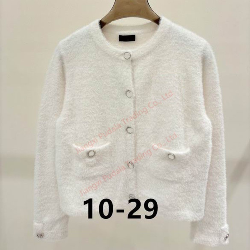 Round Neck Long Sleeve Cardigan with Buttons Spring Autumn Versatile New Style Fashion Wool Sweater Ladys Clothing – Sweater and 1: 1 Sweater price
