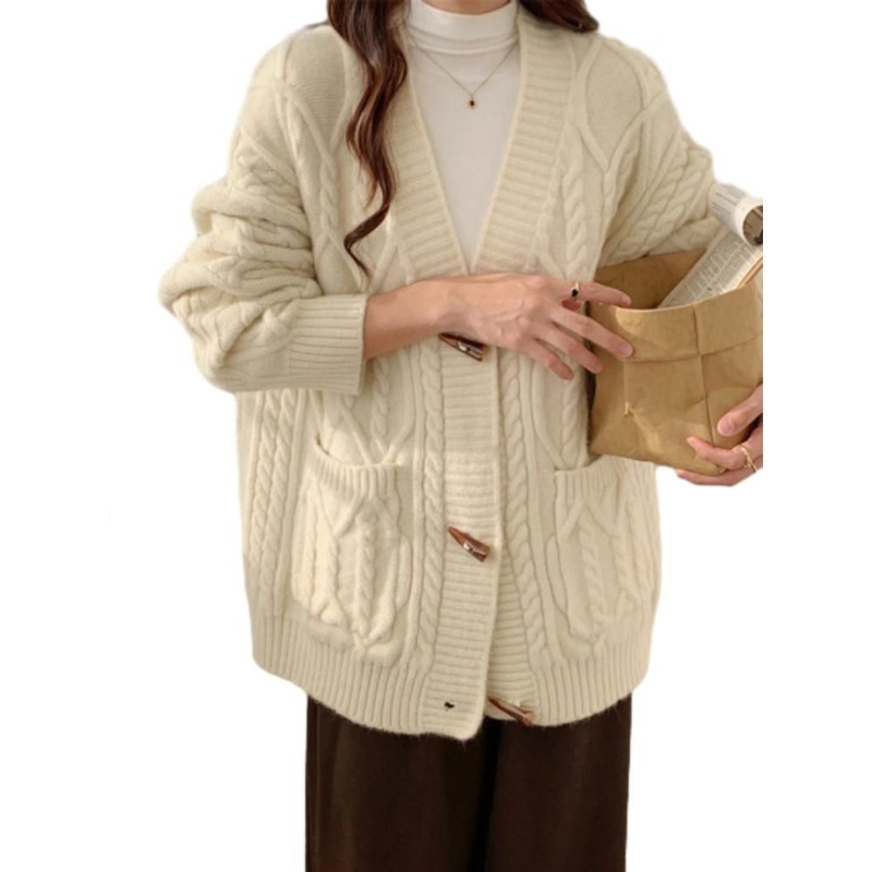 Wholesale Bestselling Elegant Womens Short Horn Button Knit Cardigan Sweater – Sweater and Knitted Sweater price