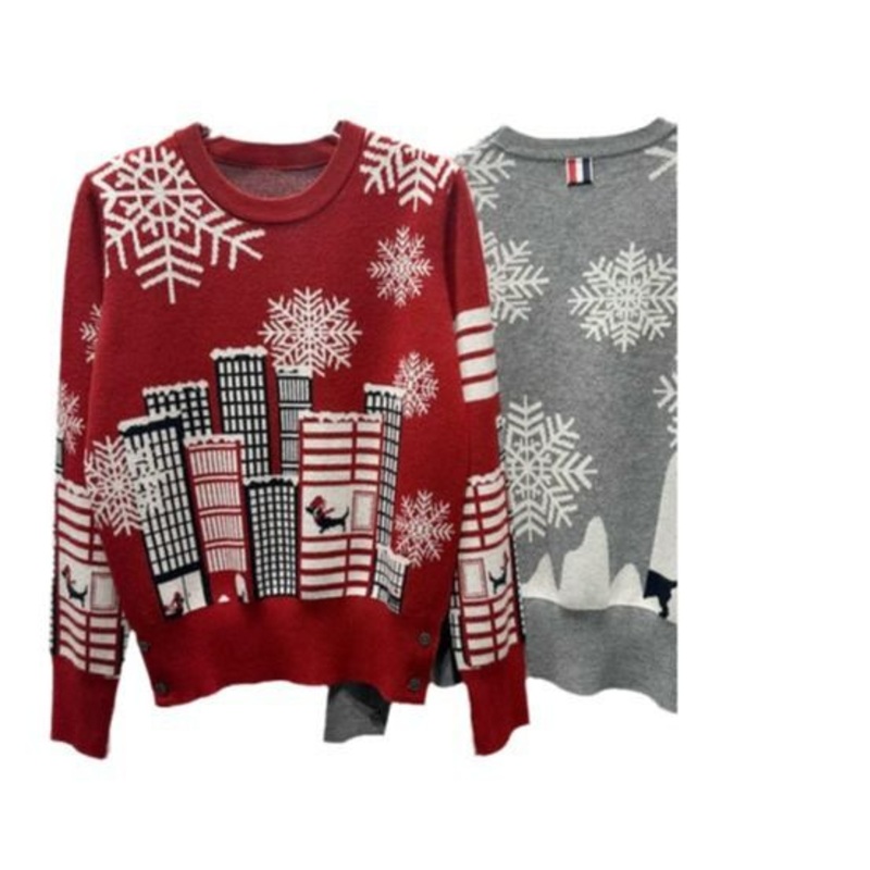 Womens Christmas Sweatshirt Sweater Crewneck Long Sleeve Pullover Novelty Snowflake Tree Patterns Knitted – Sweatshirt and Crewneck Sweatshirt price