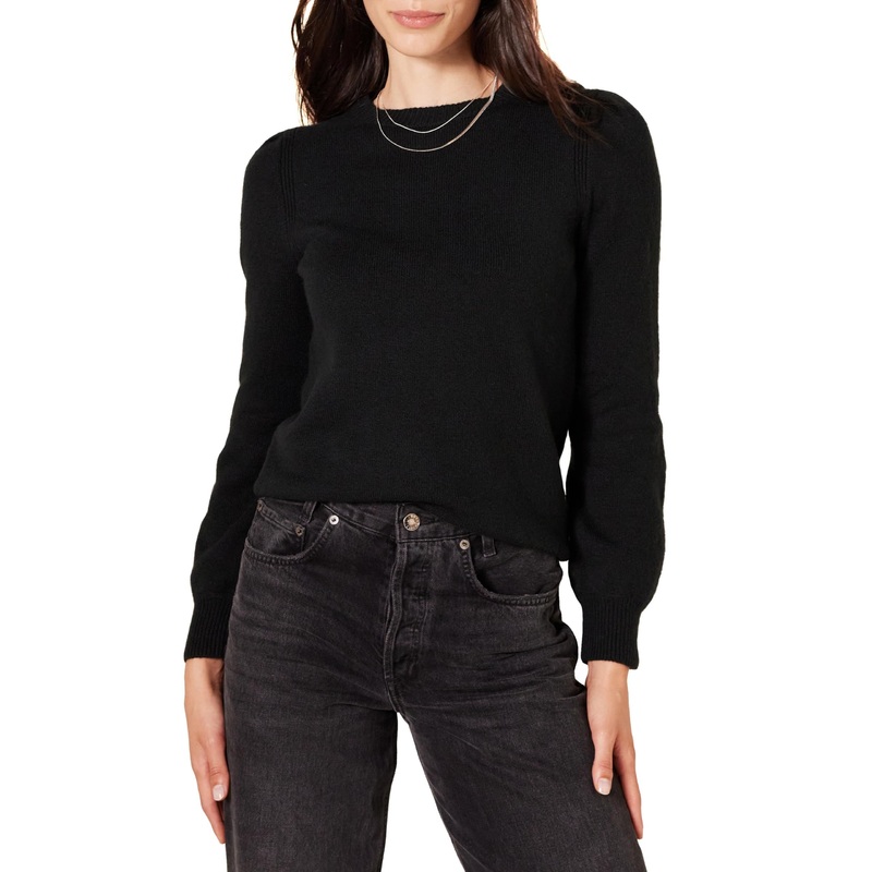 Womens Soft Touch Pleated Shoulder Crewneck Pullover Sweater – Pullover Sweater and Sweater price