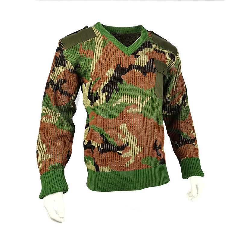 Yuemai Hot Sale Mens Camouflage Wool Tactical Comfortable Warm Sweater – Mens Sweater and Winter Camouflage Sweater price