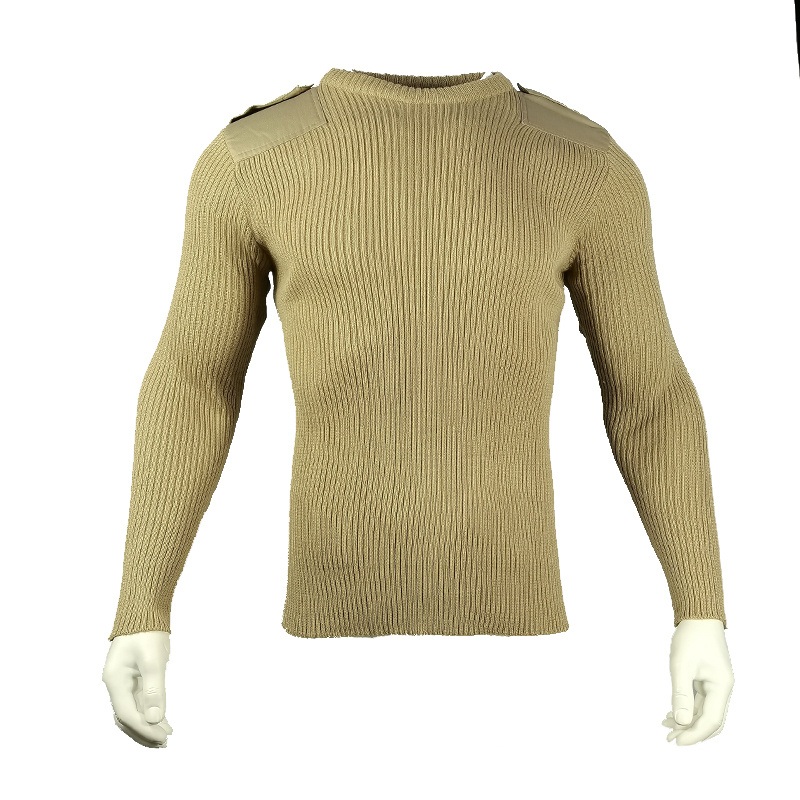2023 Yuemai New Design High Customize Outdoor Mens V-Neck Warm Wool Tactical Pullover Sweater – Mens Pullover Sweater and Long Sleeve Sweater price