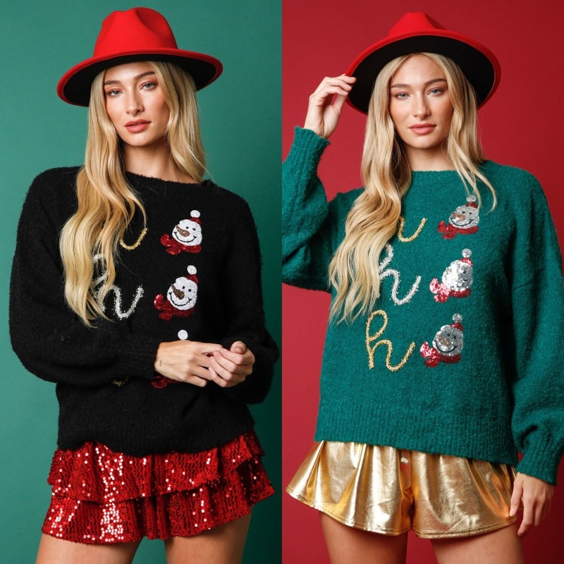 Custom Autumn New Womens Christmas Sequin Ugly Christmas Sweater Ladies Long Sleeve Christmas Knitted Sweater for Adults – Ugly Christmas Sweater and Custom Knitted Sweater price|<span><span><span><span><span><span><span><span><span><span><span><span><