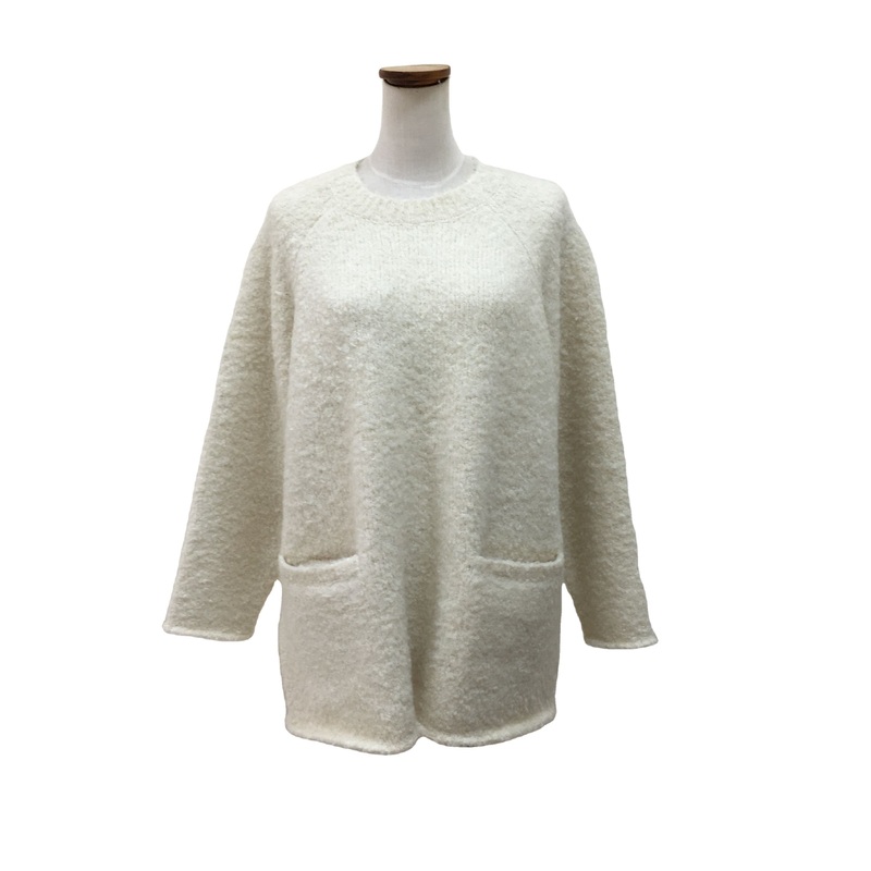 Custom Logo Buckle Cotton Knitting Chunky Sweater Long Sleeve Knitwear Crew Neck Women Clothes – Crew Neck Women Clothes and Long Sleeve Knitwear price