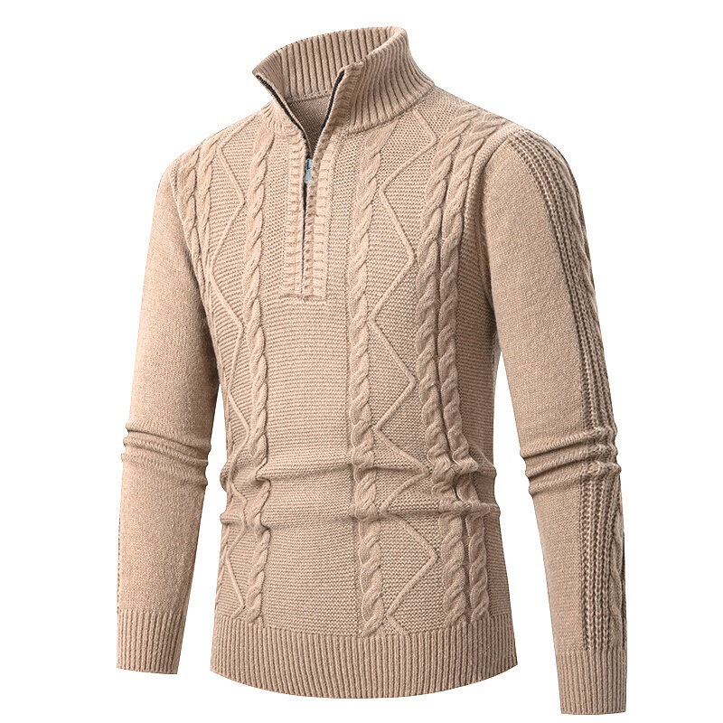 OEM Ropa Mens Basic Versatile Half-Zip Knitted Sweater Top – OEM Ropa Sweater and Mens Basic Sweater price