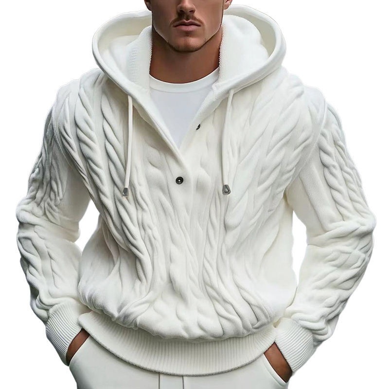 Twist Drawstring Pullover Mens Knit Sweater Mens Woolen Hoodies – Woolen Hoodies Coat and Mens Knit Sweater price