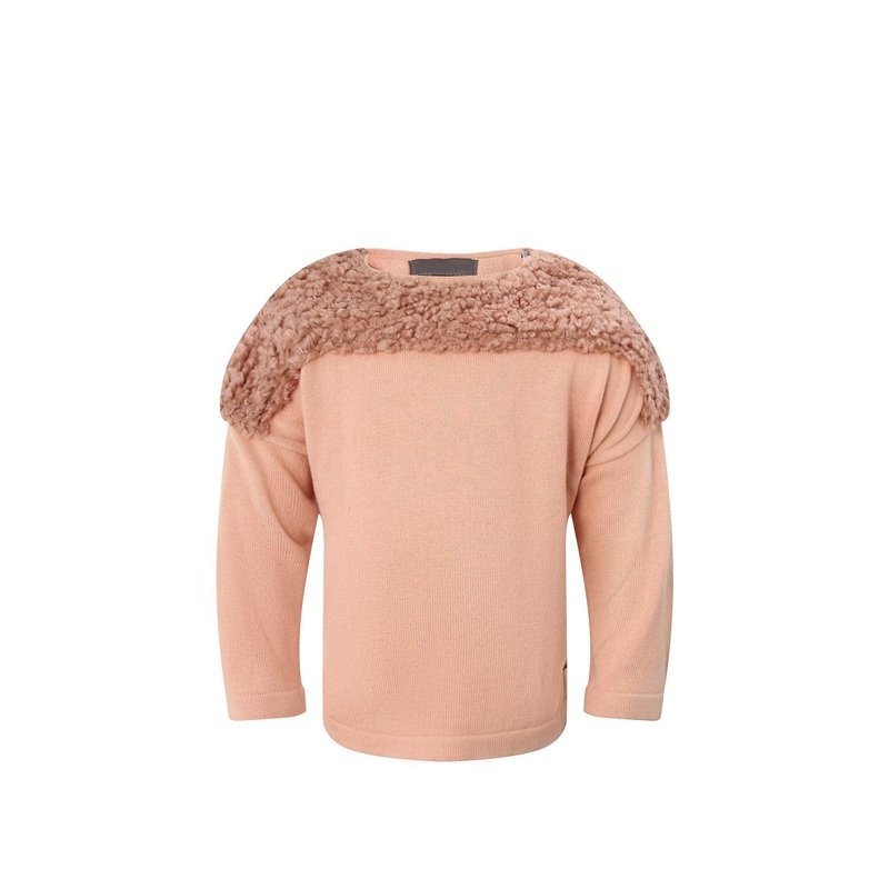 Winter Childrens Knitting Pullover Clothing Kids Girl Long Sleeve Loose Clothes Baby Sweater – Girls Sweater with Hair and Childrens Knitting Pullover price