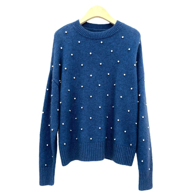 Winter Pullover Sweater Best Design O-Neck Premium Quality Breathable Beaded Knitted Weave with Print Pattern – Sweater and Pullover price