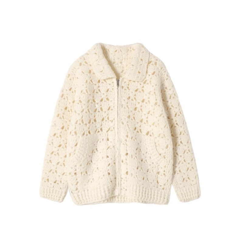 Womens Loose, Lazy-Style, All-Matching, Casual and Retro Hollowed-out Hand-Crocheted Knitted Cardigan Coats. – Casual Cardigan and Retro Cardigan price