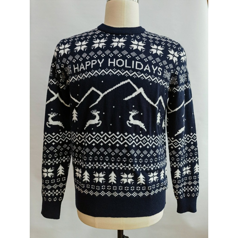 Fashion Knitwear Jacquard Christmas Menknitted Pullover Sweater Male Knit Clothes – Men Sweater and Fashion Knitwear price
